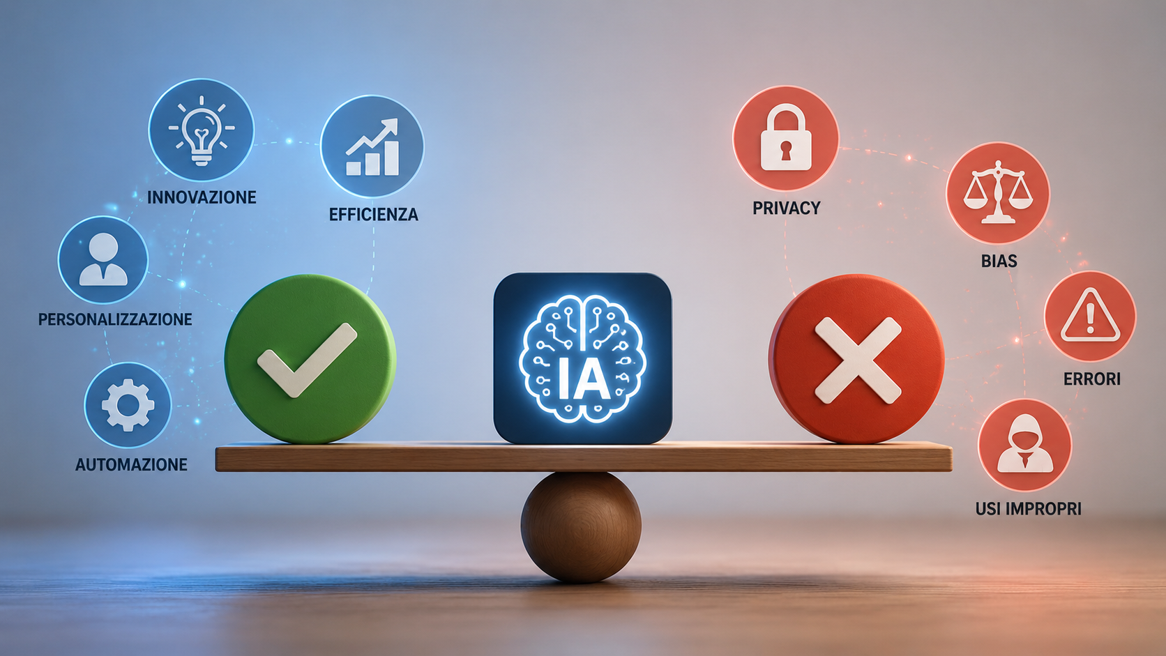 Opportunità e rischi dell’IA: vantaggi, limiti, bias e privacy